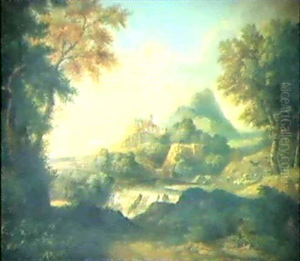 Hirtenlandschaft Oil Painting by Claude Lorrain (Claude Gellee)