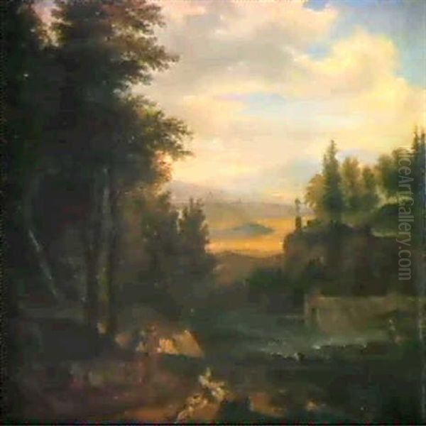 Heroische Berglandschaft Oil Painting by Claude Lorrain (Claude Gellee)