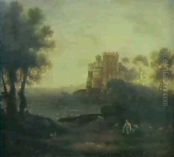 Psyche And The Palace Of Love Oil Painting by Claude Lorrain (Claude Gellee)