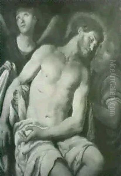 Engelspieta Oil Painting by Johann Carl Loth