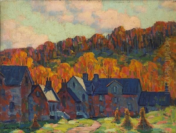 Autumn Oil Painting by John William Bentley