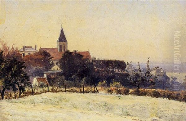 Paysage D'herblay Oil Painting by Paul Louchet