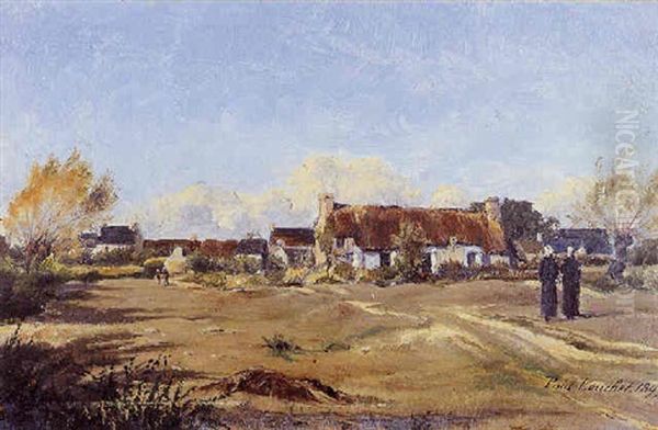 Paysage D'escoublac Pres Du Pouliguen Oil Painting by Paul Louchet