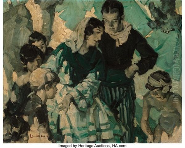 The Plea For Help Oil Painting by Walt S. Louderback