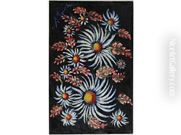 Les Marguerites Blanches Oil Painting by Seraphine De Senlis