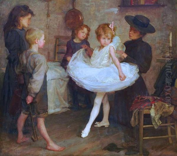 Fine Feathers Make Fine Birds Oil Painting by Ida R. Lovering