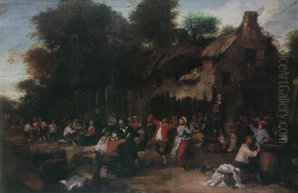 Fiesta En Los Paises Bajos Oil Painting by Eugenio Lucas Velazquez