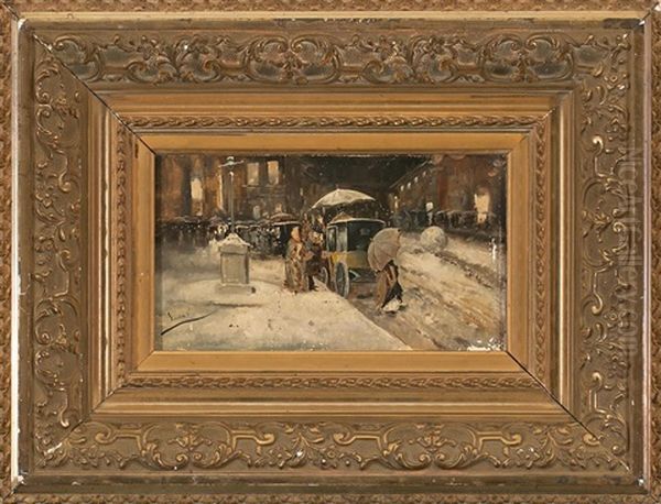 Vista Urbana Oil Painting by Eugenio Lucas Villamil