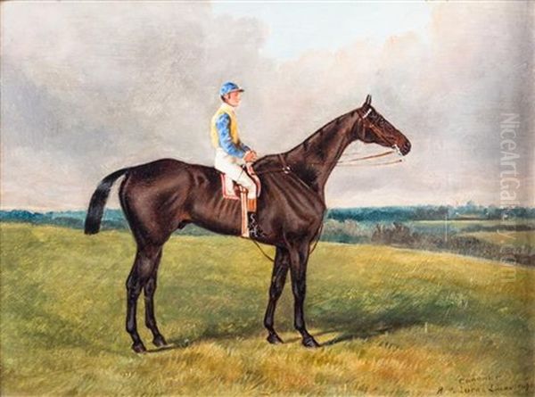 Coronet And Ballot Box (chestnut Bays), 1890 Oil Painting by Henry Frederick Lucas-Lucas