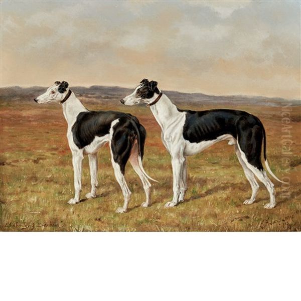 Elinbridge & Evesham Oil Painting by Henry Frederick Lucas-Lucas