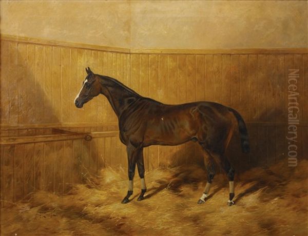 Simonian In His Stable Oil Painting by Henry Frederick Lucas-Lucas