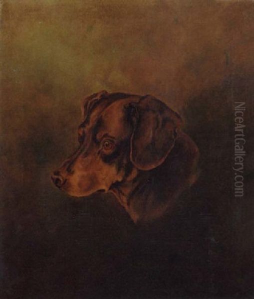 Dachs Oil Painting by Henry Frederick Lucas-Lucas