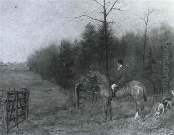 Cooks Covert, North Warwickshire Oil Painting by Henry Frederick Lucas-Lucas