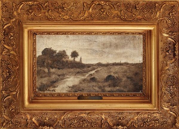 Peisaj Din Valea Buzaului Oil Painting by Stefan Luchian