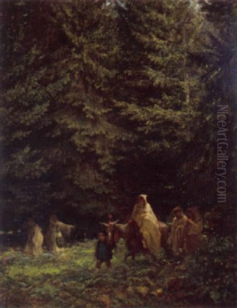 Going Sporting Oil Painting by Albert Ludovici Jr.