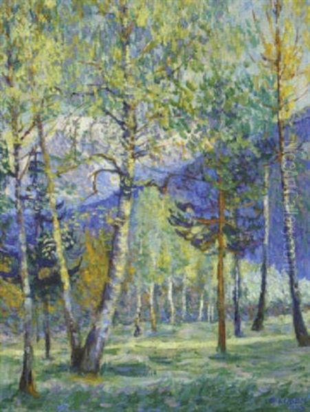 Eingang Zur Rappenlochschlucht, Dornbirn Oil Painting by Alfons Luger