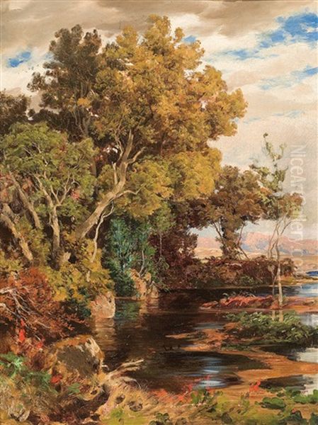 Am Fluss Oil Painting by Emil Lugo