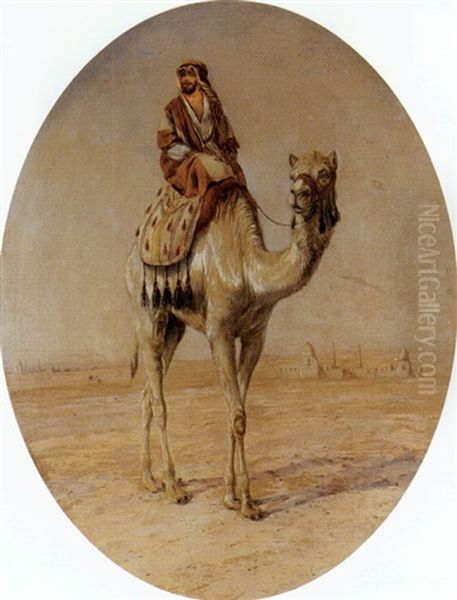 Rider On A Camel Oil Painting by William Snr Luker