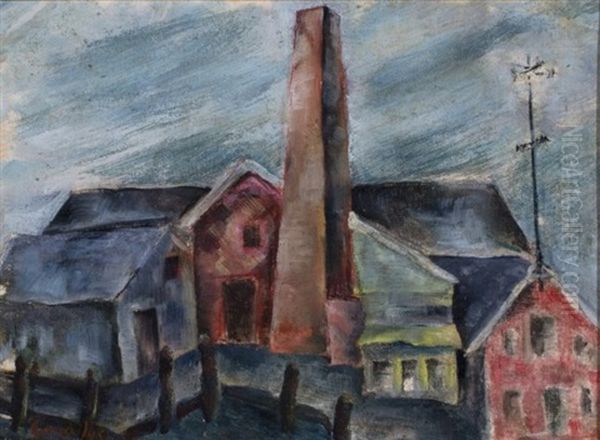 Factory, Pennsylvania Oil Painting by George Luks