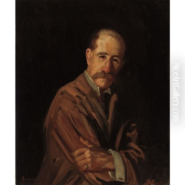 Portrait Of A Man Oil Painting by George Luks