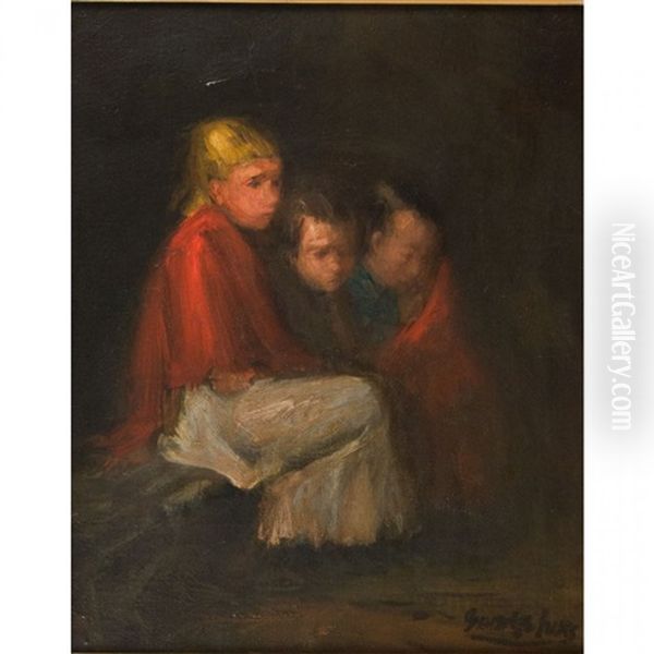 Children Of The Street Oil Painting by George Luks
