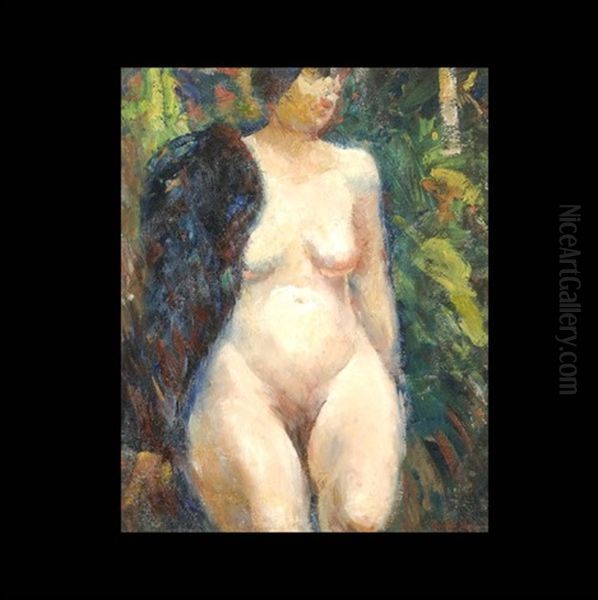Nude Female Oil Painting by George Luks