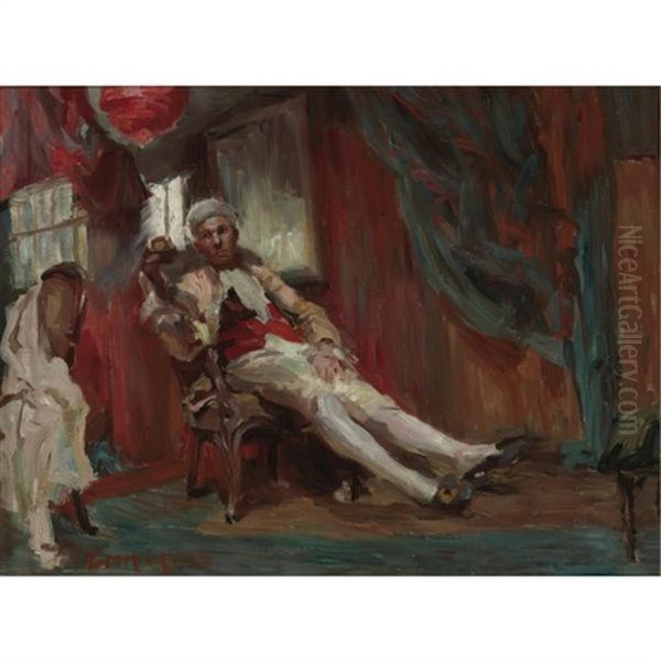 Portrait Of An Actor Oil Painting by George Luks