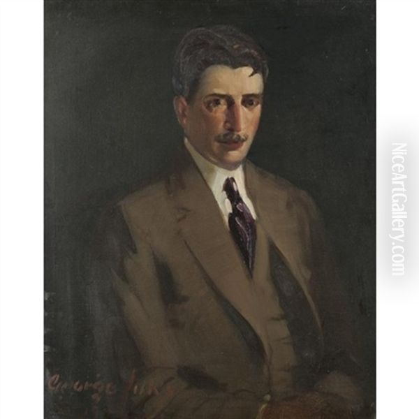 Portrait Of Leroy Ireland Oil Painting by George Luks