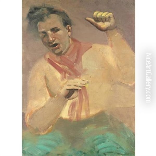 The Drummer Oil Painting by George Luks