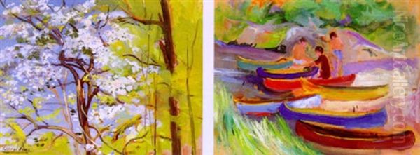 The Forest For The Trees Oil Painting by George Luks