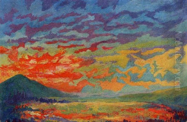 Landscape Oil Painting by George Luks