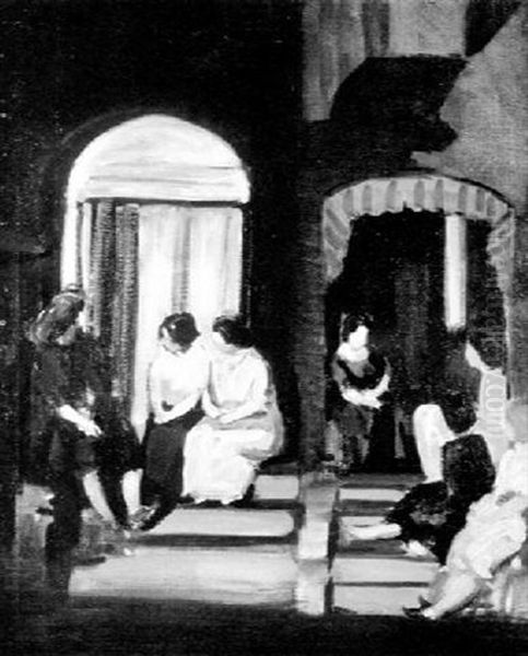 St Botolph Street Oil Painting by George Luks