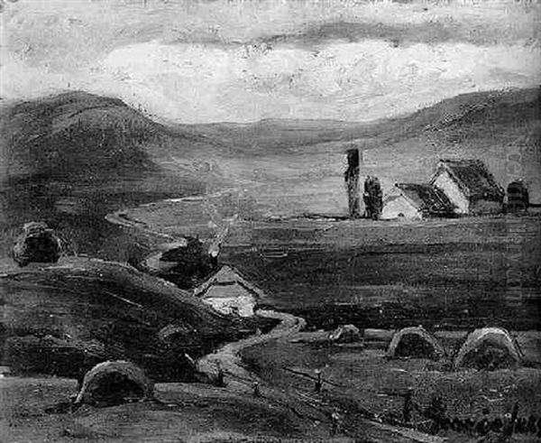 The Farm At Chatham Oil Painting by George Luks