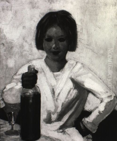 The Clown's Daughter Oil Painting by George Luks