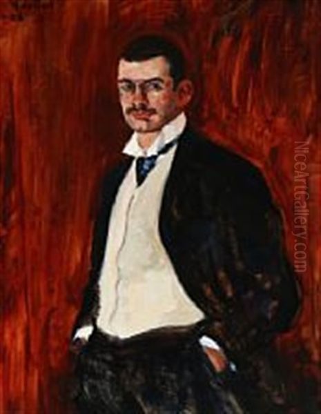 Portrait Of Supreme Court Attorney C Oil Painting by Henrik Lund