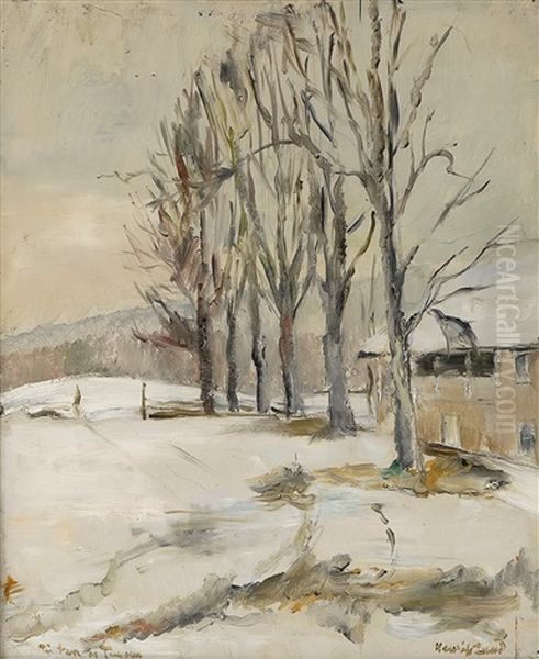 Gammel Osterdalsstue Oil Painting by Henrik Lund