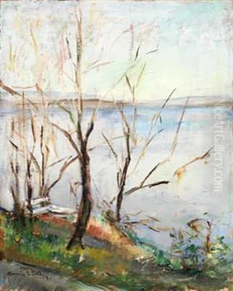 Oktobereftermiddag, Volden Oil Painting by Henrik Lund