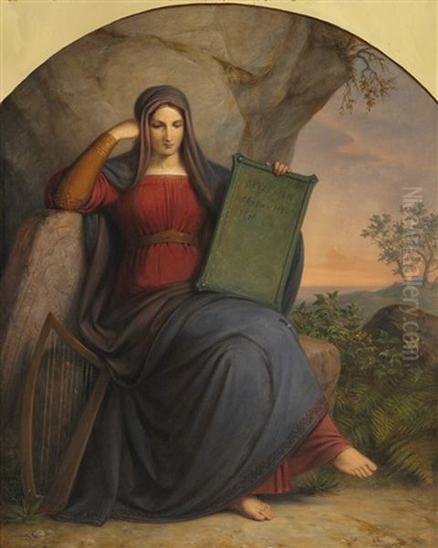 Saga Oil Painting by Johann Ludwig Gebhard Lund