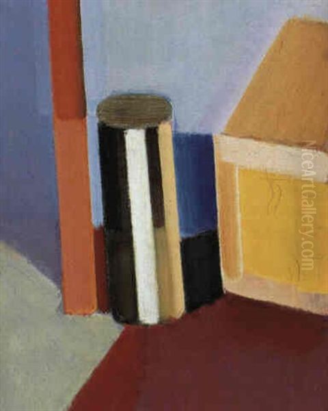 Opstilling Med Bager Og Rulle Pa Rad/gran Dug Oil Painting by Vilhelm Lundstrom