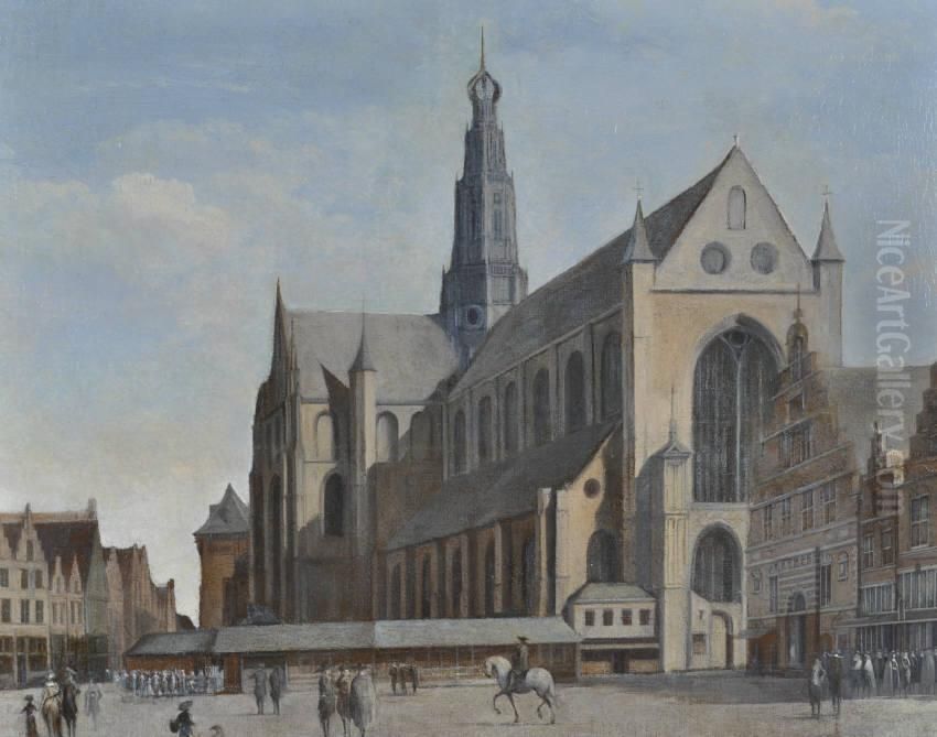 17thcentury Oil On Canvas Laid On Panel Oil Painting by Job Adriaensz. Berckheyde