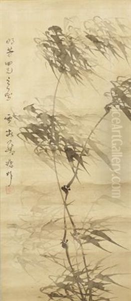 Bamboo Trees Oil Painting by  Luo Qing