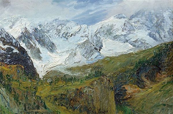 Paesaggio Innevato Oil Painting by Alessandro Lupo