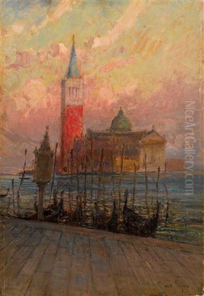 Venedig, San Giorgio Maggiore Oil Painting by Alessandro Lupo