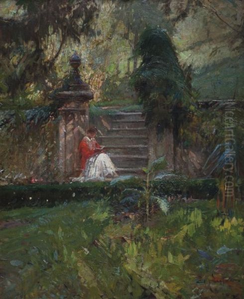 La Lectura Oil Painting by Alessandro Lupo