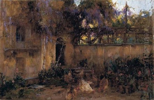 Nel Giardino Oil Painting by Alessandro Lupo