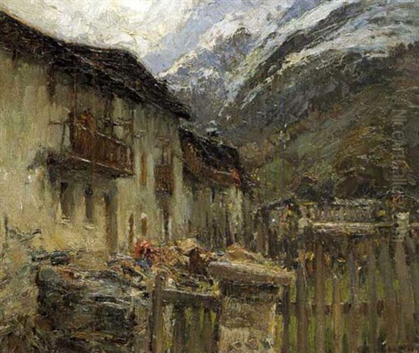 La Trinite, Gressoney Oil Painting by Alessandro Lupo