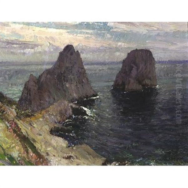 Tempo Minaccioso (capri) Oil Painting by Alessandro Lupo
