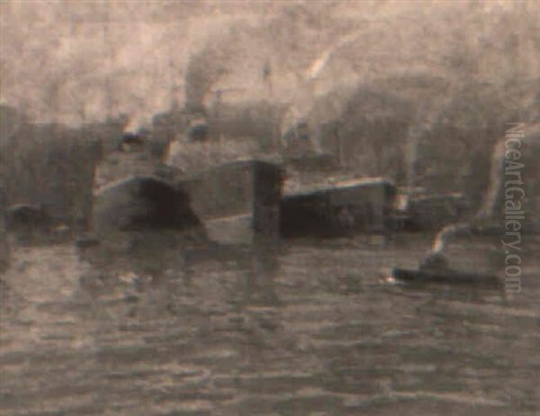 Il Porto Oil Painting by Alessandro Lupo