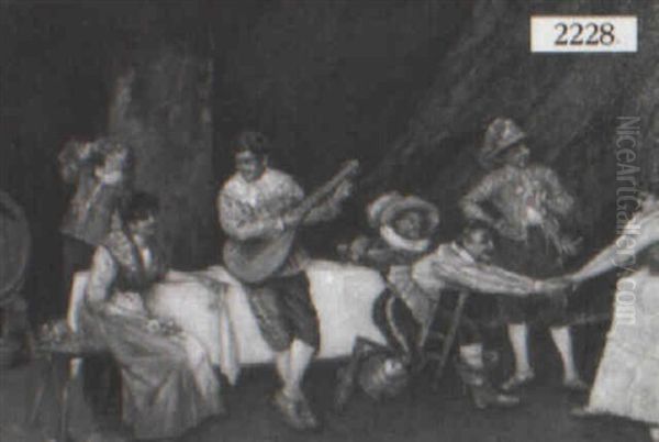 The Party Oil Painting by Alessandro Lupo