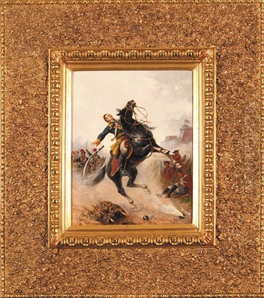 Kazimierz Pulawski Pod Sawanah Oil Painting by Wladimir Luskina